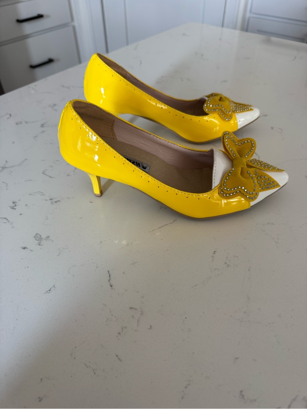 Womens Stilettos Heels Bowknot Pointed Toe Party Dress Pumps Shoes size 39 8-8.5 - Picture 3 of 8